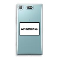 Ambitchious: Sony Xperia XZ1 Compact Transparant Hoesje - thumbnail