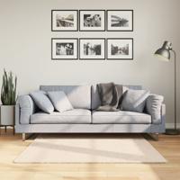 VidaXL Vloerkleed huarte laagpolig zacht wasbaar 120x120 cm beige