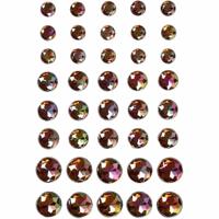 Hobby/knutsel kristal plaksteentjes - 40x stuks - bruin - strass steentjes - Plak juwelen Hobby/knutsel kristal plaksteentjes - 40x stuks - bruin - strass steentjes - Plak juwelen
