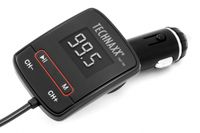 Technaxx FMT700 FM-transmitter Met laadfunctie voor iPhone, Kogelgewricht - thumbnail