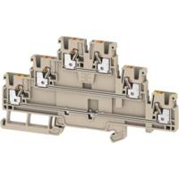 Weidmüller 2428530000 Doorgangsklem 3-etages 5.1 mm Spanveer Beige 50 stuk(s)