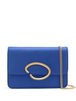 Oscar de la Renta O Pochette leather crossbody bag - Bleu - thumbnail