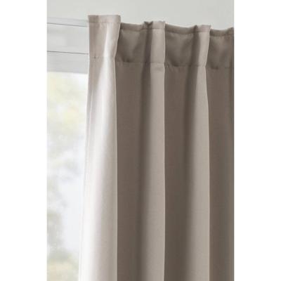 1+1 Gratis Leen Bakker - Gordijn Evi - 140x280 Cm (1 Stuk) - Polyester - Taupe