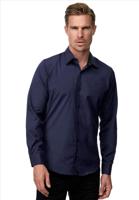 ItalianStyle - Karmia - Herenoverhemd - Navyblauw - Slimfitmodel