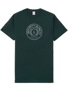 Sporty & Rich t-shirt en coton à logo imprimé - Vert