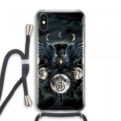 Sinister Wings: iPhone XS Max Transparant Hoesje met koord