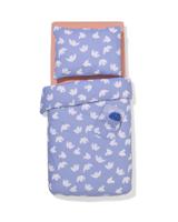 HEMA Peuterdekbedovertrek 120x150cm zacht katoen duifjes (lila)