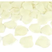 Rozenblaadjes snippers - creme wit - 500x stuks - Bruiloft decoratie - Feestartikelen