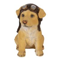 Clayre & Eef Bruine Decoratie hond 14*10*16 cm 6PR3368 - thumbnail