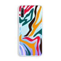 Colored Zebra: Huawei P Smart Pro Transparant Hoesje Colored Zebra: Huawei P Smart Pro Transparant Hoesje