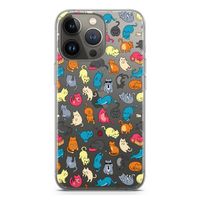 Kleurrijke katten: iPhone 13 Pro Transparant Hoesje