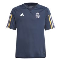 adidas Real Madrid Trainingsshirt 2023-2024 Kids Donkerblauw Wit Goud - thumbnail
