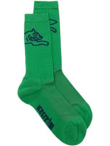 ICECREAM chaussettes à logo en intarsia - Vert