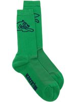 ICECREAM chaussettes à logo en intarsia - Vert