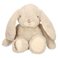 Bukowski pluche konijn knuffeldier - lichtgrijs - staand - 25 cm - luxe knuffels