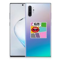 Samsung Galaxy Note 10 Plus Silicone Back Cover Popart Princess - thumbnail