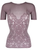 Wolford t-shirt croisé à effet usé - Violet - thumbnail