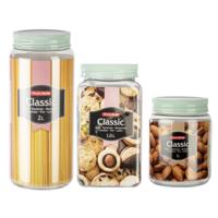 Plasticforte Voorraadpotten / weckpotten - 6x stuks - 1000 ml - 1600 ml - 2000 ml - kunststof Plasticforte Voorraadpotten / weckpotten - 6x stuks - 1000 ml - 1600 ml - 2000 ml - kunststof