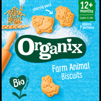 Organix Boerderijdieren koekjes babysnack 1+jr bij Jumbo