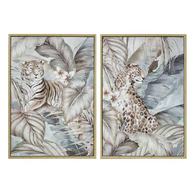 Canvas DKD Home Decor polyestyreen Canvas 70 x 4 x 100 cm