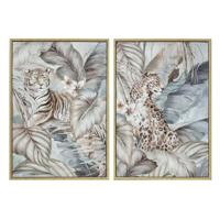 Canvas DKD Home Decor polyestyreen Canvas 70 x 4 x 100 cm