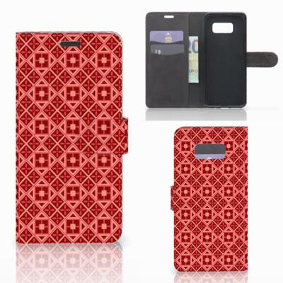 Samsung Galaxy S8 Plus | Telefoon Hoesje | Batik Rood