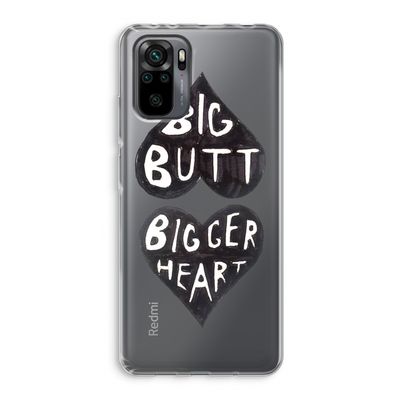 Big butt bigger heart: Xiaomi Redmi Note 10 Pro Transparant Hoesje
