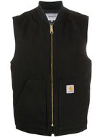 Carhartt WIP gilet zippé à patch logo - Noir