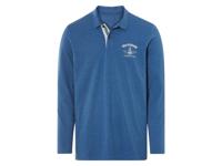 LIVERGY Heren poloshirt (Blauw, S)