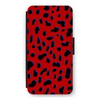 Red Leopard: iPhone 11 Flip Hoesje