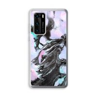 Pastel zwart: Huawei P40 Transparant Hoesje