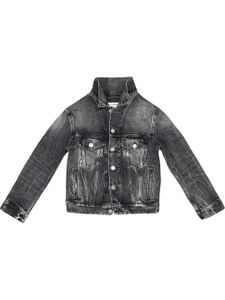 Balenciaga veste en jean Shrunk Crinkled - Noir