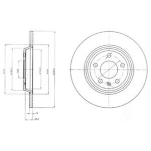 Delphi Diesel Remschijf BG4081