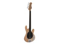 DIMAVERY MM-501 Electric Bass, fretless, nature