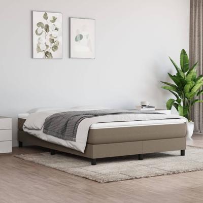 Bedframe zonder matras stof taupe 140x200 cm