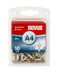 Novus Blindklinknagel A4 X 10mm | Alu SB | 30 stuks - 045-0025 045-0025