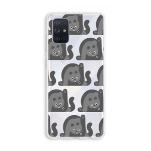Cats: Galaxy A71 Transparant Hoesje