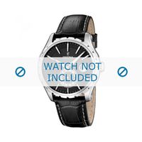 Horlogeband Festina F16486/1 / F16486/4 / F16486/8 Leder Zwart 23mm
