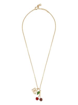 Dolce & Gabbana collier à breloque logo - Or