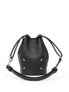 Maison Margiela mini sac seau à coutures signature - Noir