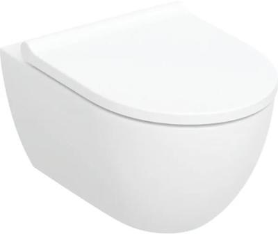Geberit Acanto randloos hangtoilet met toiletbril wit