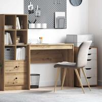 Bureau artisanaal eikenkleurig 90 x 40 x 76 cm Bewerkt hout