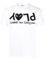 Comme Des Garçons Play t-shirt à logo imprimé - Blanc