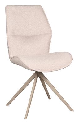 LABEL51 Eetkamerstoel 'Comfy' Bouclé, kleur Naturel