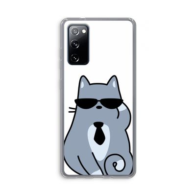 Cool cat: Samsung Galaxy S20 FE / S20 FE 5G Transparant Hoesje