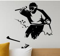 Freerider diep in de sneeuw sticker extreme sport