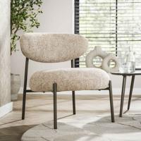 LifestyleFurn Fauteuil 'Lawson' Renegade stof, kleur Zand LifestyleFurn Fauteuil 'Lawson' Renegade stof, kleur Zand