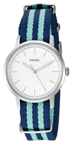 Horlogeband Fossil ES4191 Onderliggend Textiel Multicolor 16mm