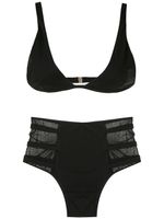 Brigitte hot pants bikini set - Noir