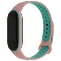 Xiaomi Mi 5/6 Dubbel Sport Band - Lichtroze Groenblauw Xiaomi Mi 5/6 Dubbel Sport Band - Lichtroze Groenblauw